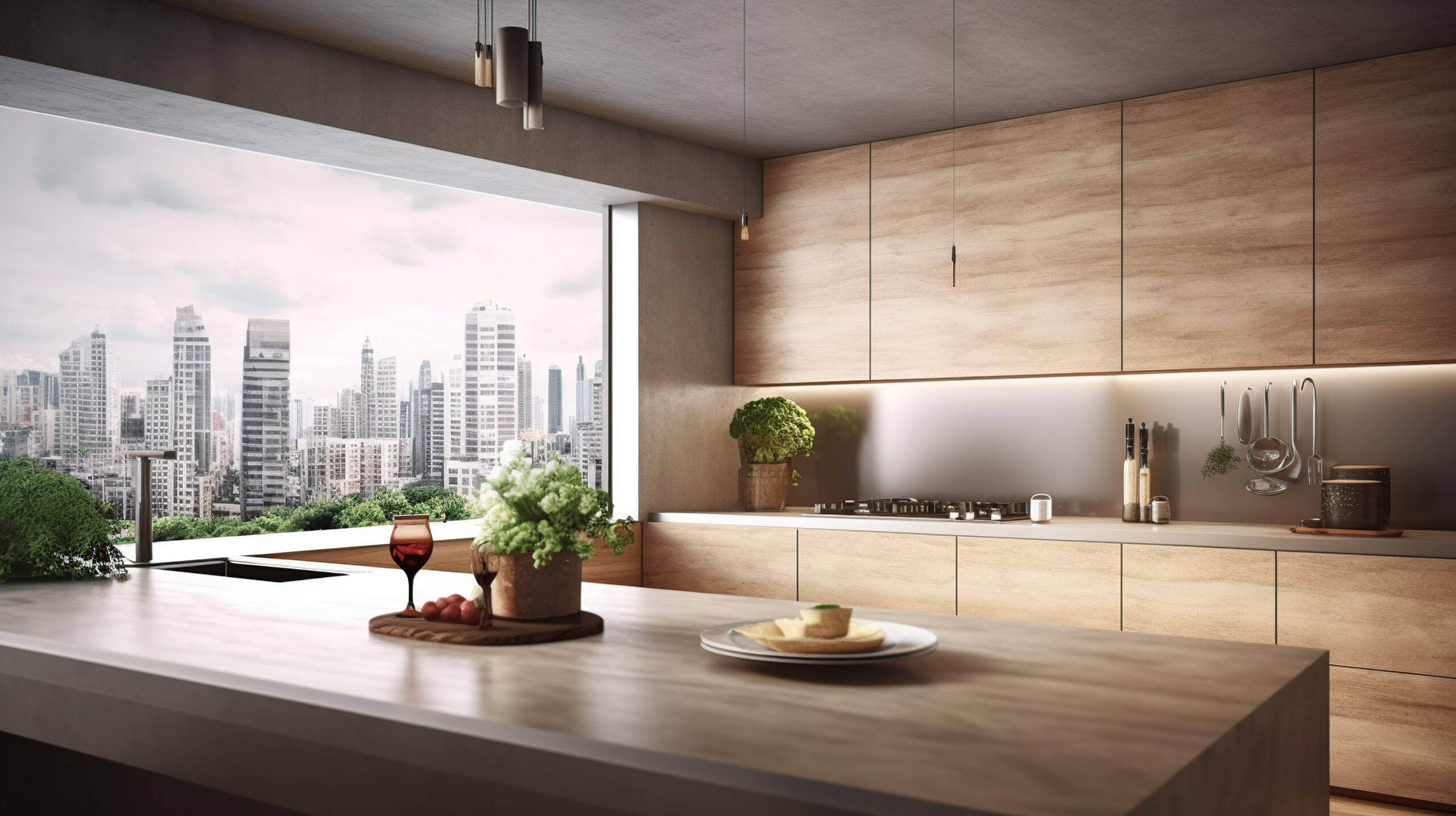 Wood Cabinet Johor Economical Countertop Choices, Kitchen, Interior, Decor