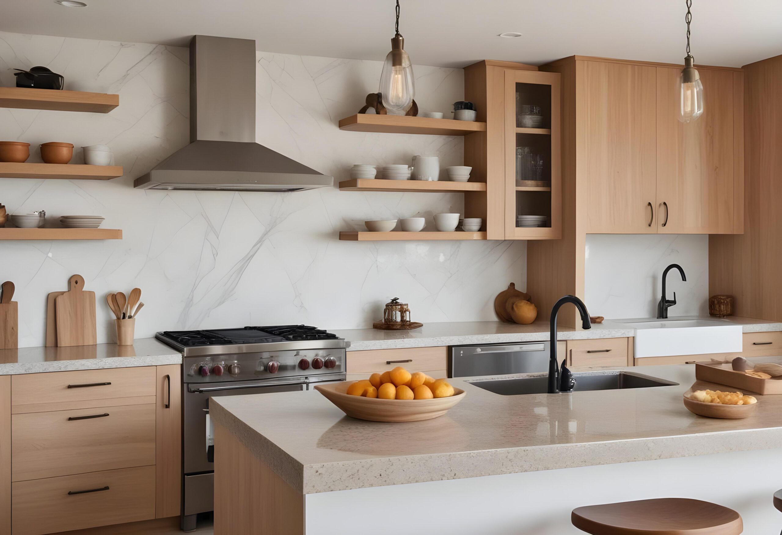 Wood Cabinet Johor Pristine Countertops, Kitchen Space, Home, Decor, Interior