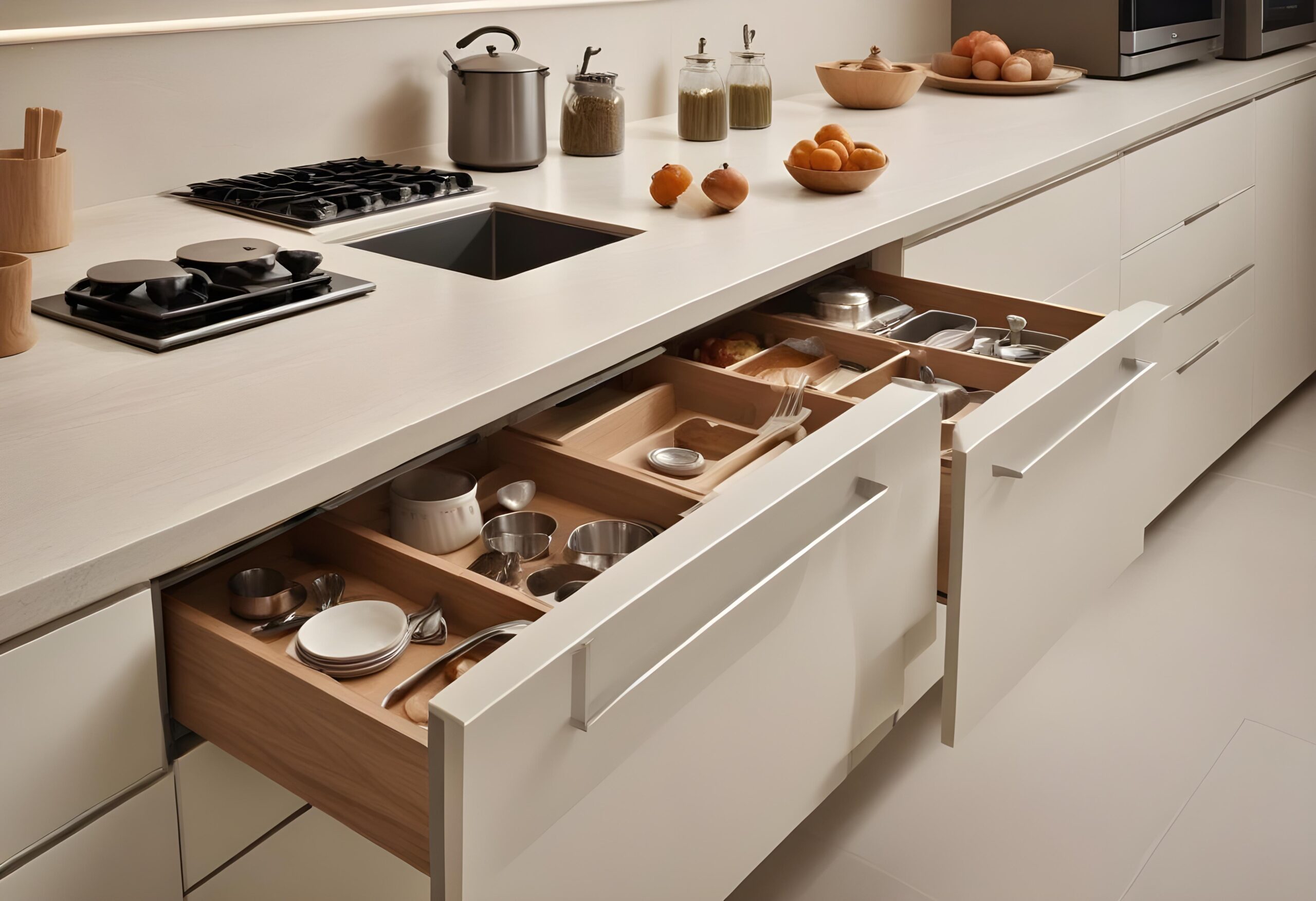 Wood Cabinet Johor Countertop Hacks, Kitchen, Home, Clean, Functional, Efficiency