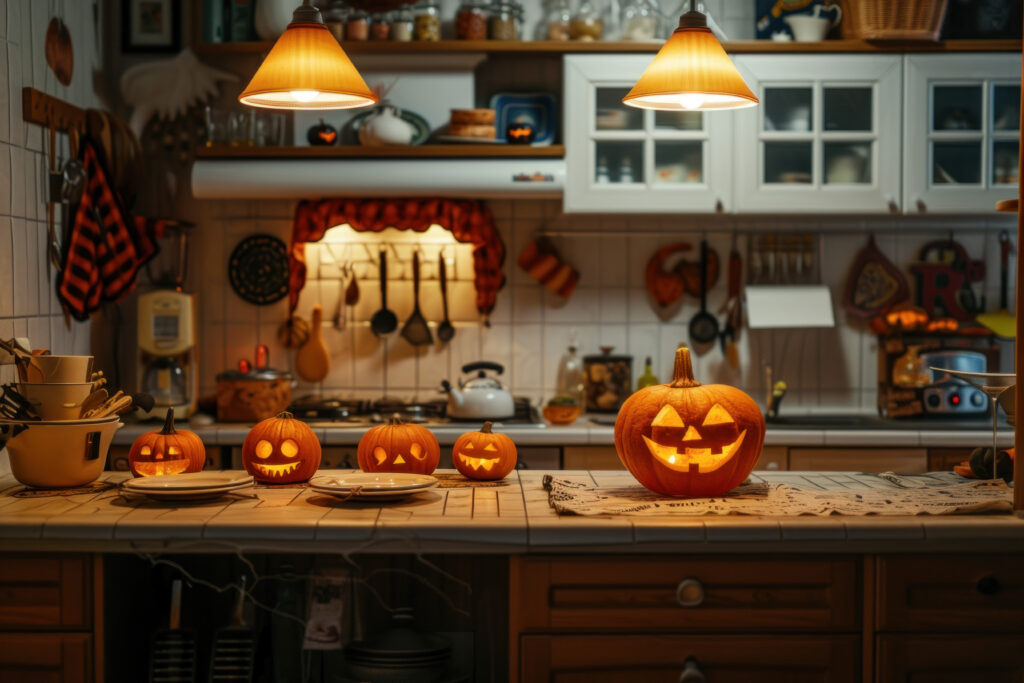 halloween kitchen decor, home, design, festive, spooky