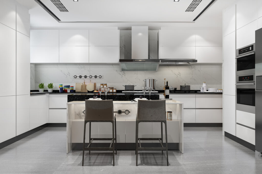 Modern Home Cabinets, kitchen design, seamless aesthetics