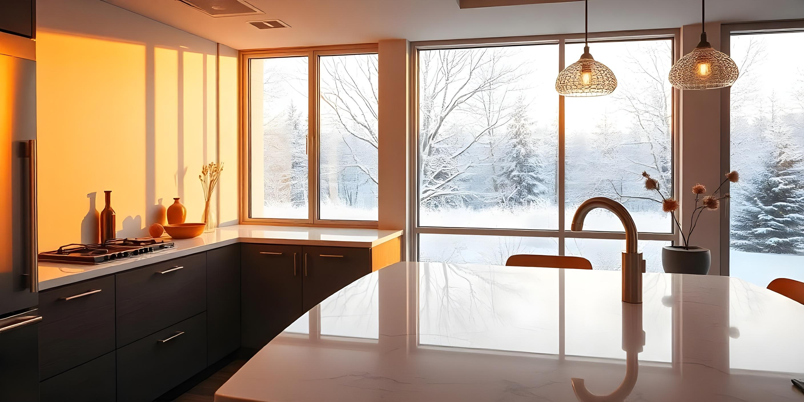 large kitchen efficiency, large kitchen countertops, large kitchen optimisation