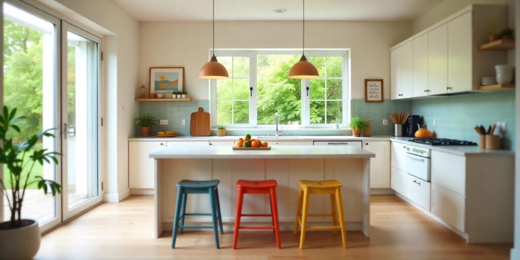 open floor plan, kitchen floor plan, kitchen layout