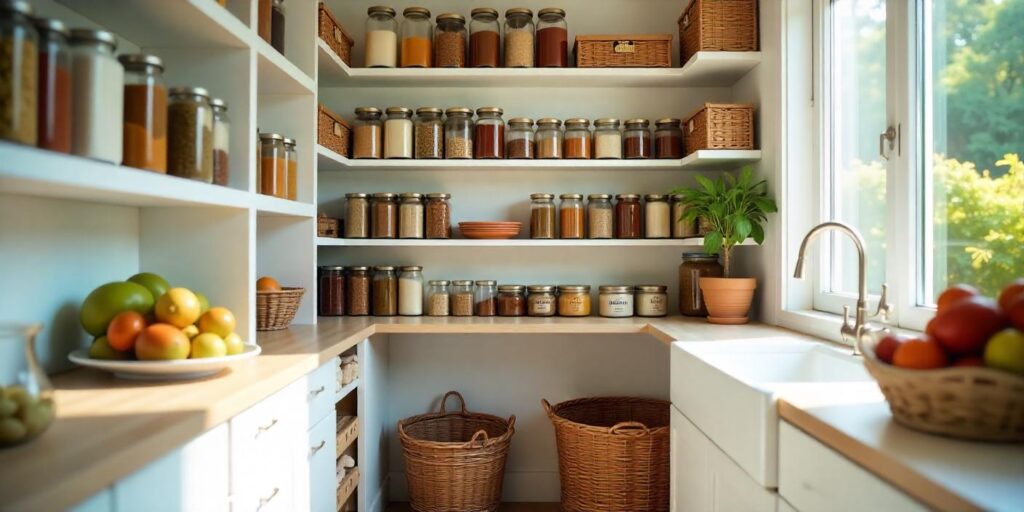 pantry perfection, organised pantry, home pantry tips, organised kitchen pantry