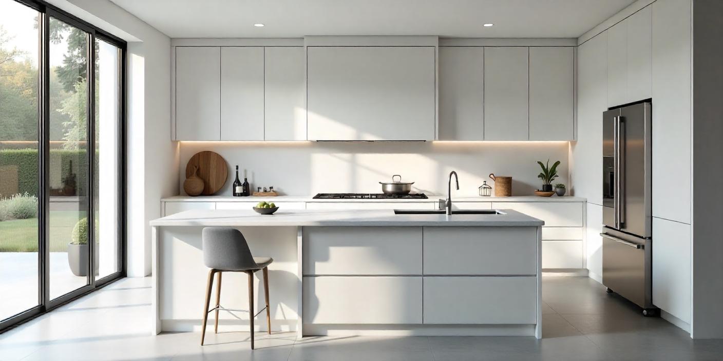 Wood Cabinet Johor Seamless Living, Kitchen And House Coherence, Seamless Home Space