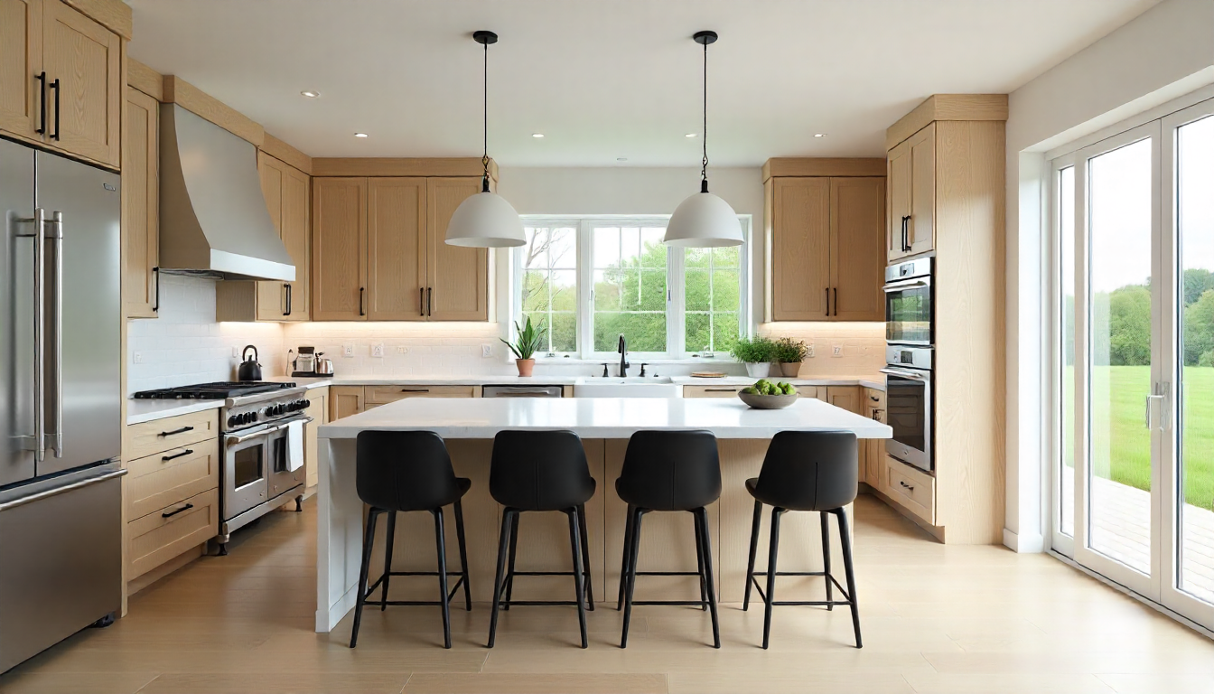Wood Cabinet Johor Love Your Large Kitchen, Large Kitchen Planning, Large Kitchen Design, Kitchen Space, Huge Kitchens, Big Kitchen