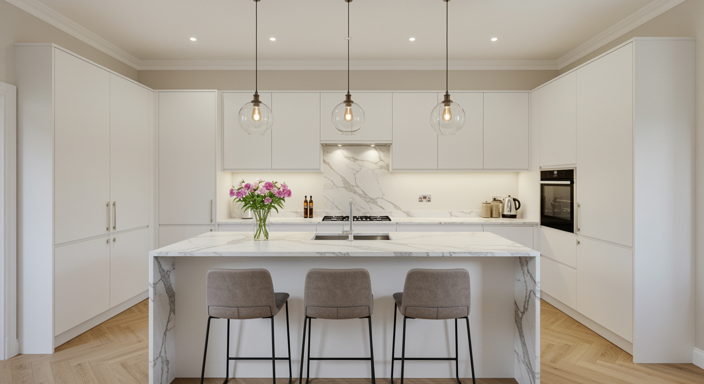 Wood Cabinet Johor The Evergreen Kitchen, Minimalistic Kitchen, Timeless Kitchen, Neat Kitchen, Kitchen Design, Kitchen Appearance, Minimalist Kitchen Design