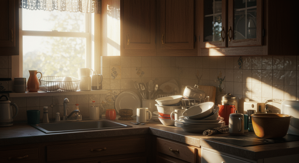 Hidden Cost Of Clutter, messy kitchen, cluttered kitchen, unruly kitchen, kitchen neatness, maintaining kitchens