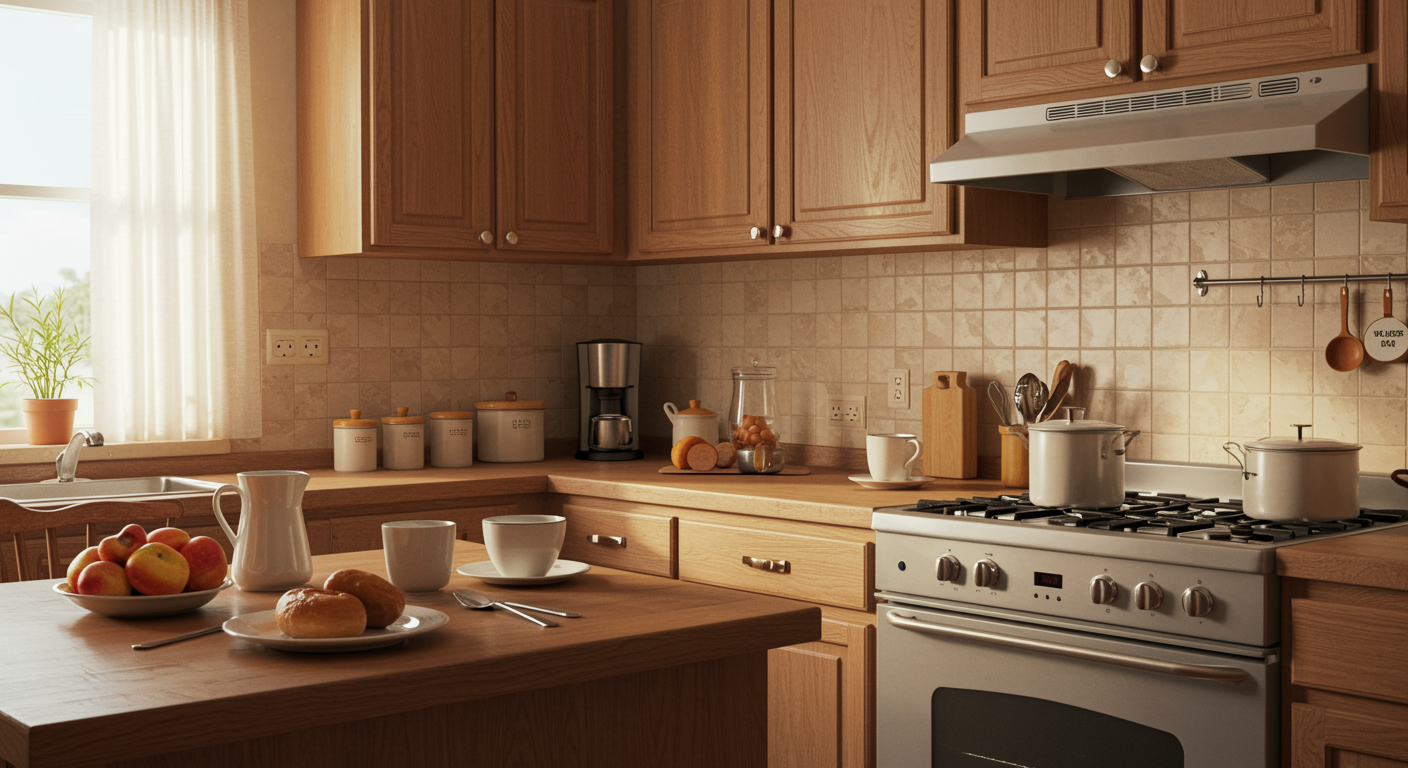 Wood Cabinet Johor Kid Proof Kitchen, Safe Kitchen, Kitchen Safety, Kitchen Design, Home Kitchen, Kid Friendly Kitchen