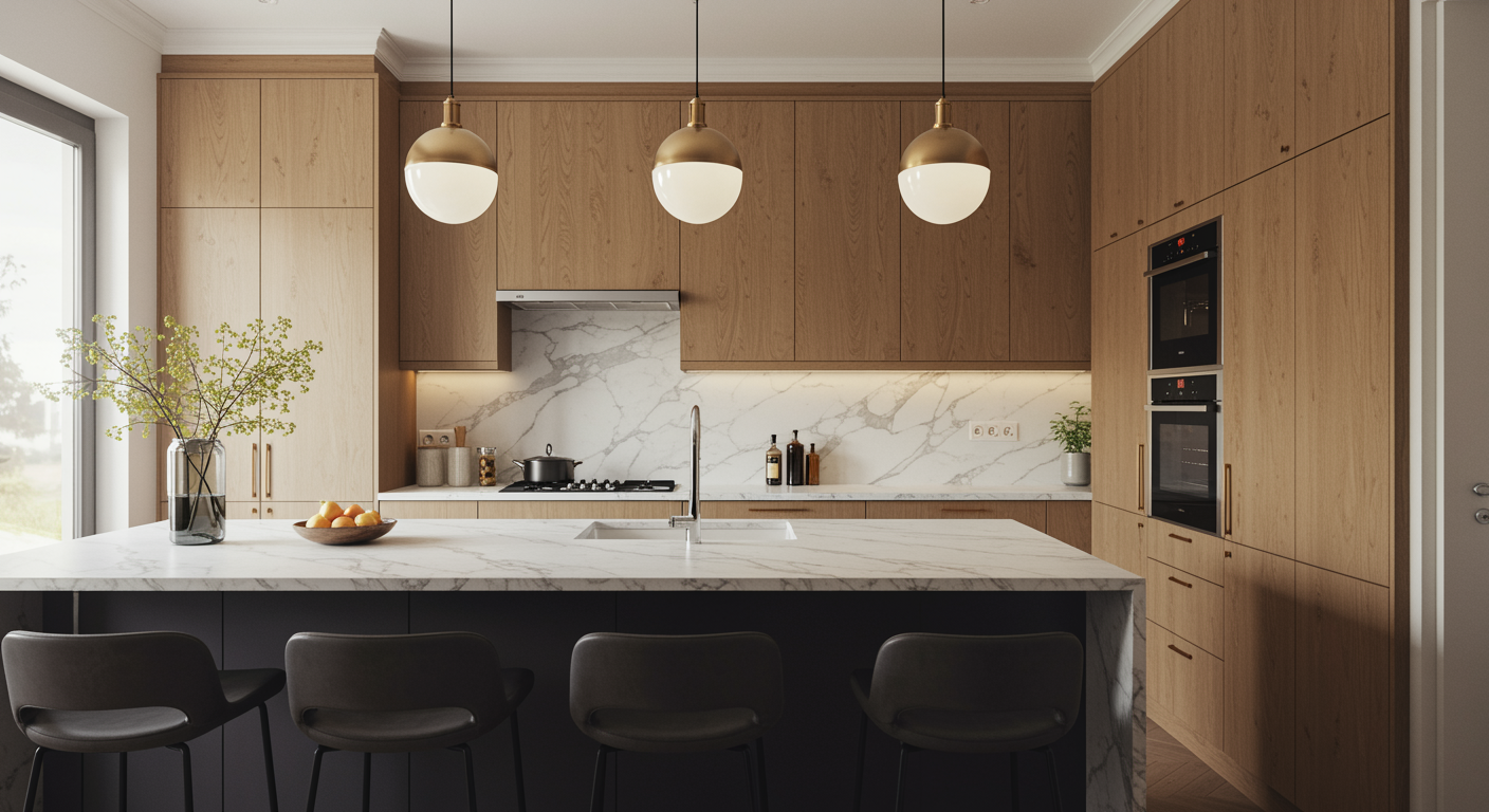 Beautiful Modern Kitchen, Modern Kitchen, Beautiful Kitchen, Kitchen Countertop, Kitchen Cabinet, Kitchen Design