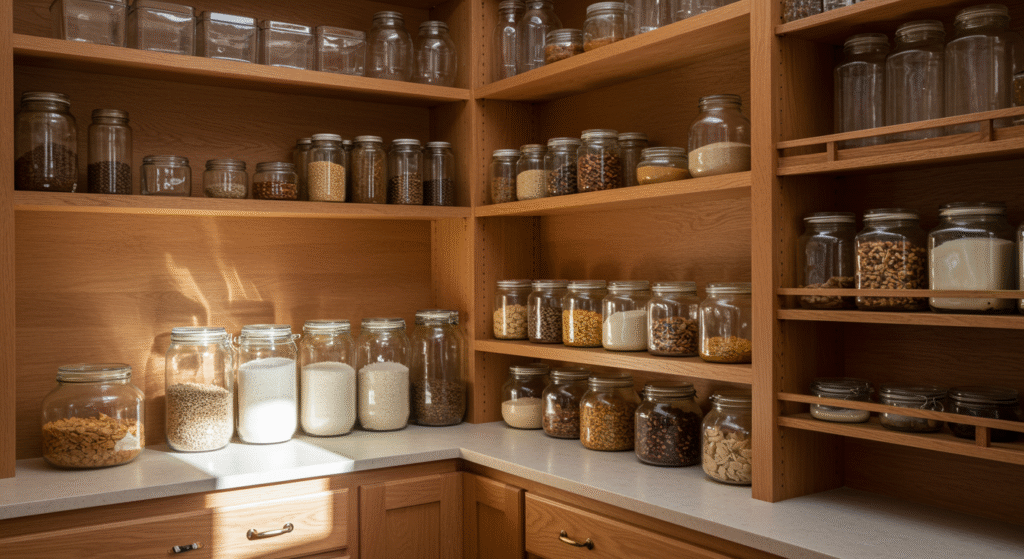 Pantry Design Secrets, Kitchen Pantry, Home Kitchen Pantry, Kitchen Pantry Organisation, Kitchen Pantry Tips, Tips For Kitchen Pantry