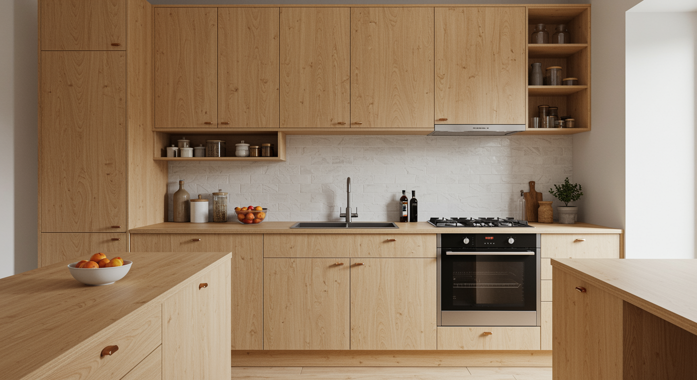 Wood Cabinet Johor Solid Plywood Cabinet Lifespan, Cabinet Materials, Home Kitchen Cabinet, Cabinet Choices, Cabinet Material Options, Cabinet Material Choices, Home Kitchen Material Care, Kitchen Cabinet Options