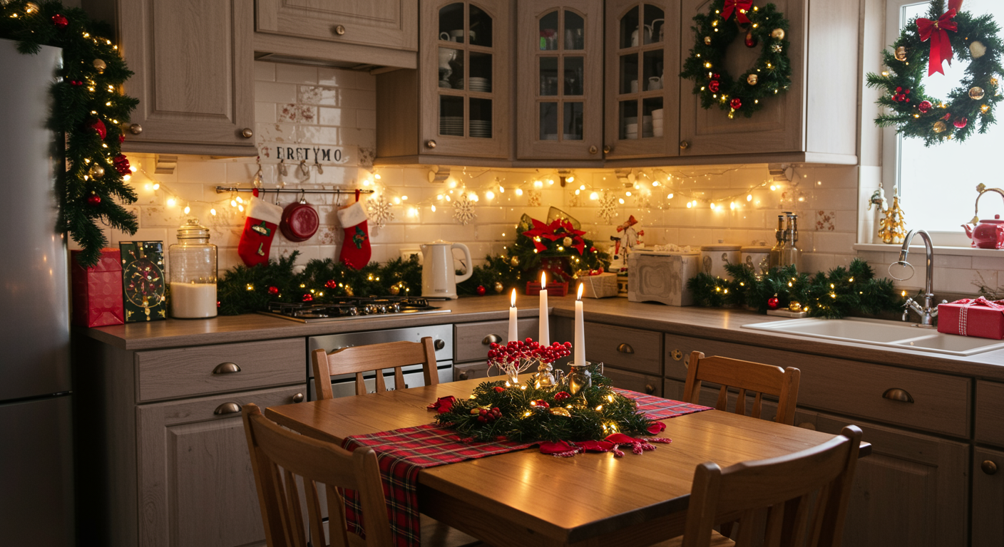 The Sound Of Christmas, kitchen decor, kitchen planning, Christmas design, kitchen decor planning, Christmas decor for kitchen, kitchen decor tips, kitchen design, holiday decor for kitchen