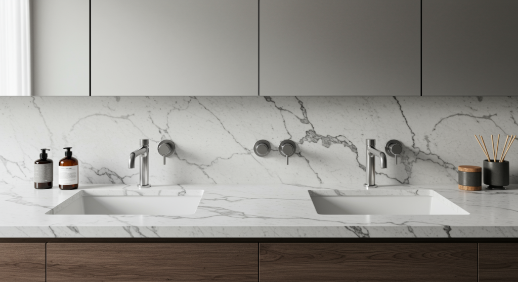 Guide To Bathroom Countertops, bathroom countertops, care for bathroom countertops, bathroom countertop tips, care for countertops, bathroom countertop materials, choice for bathroom countertops