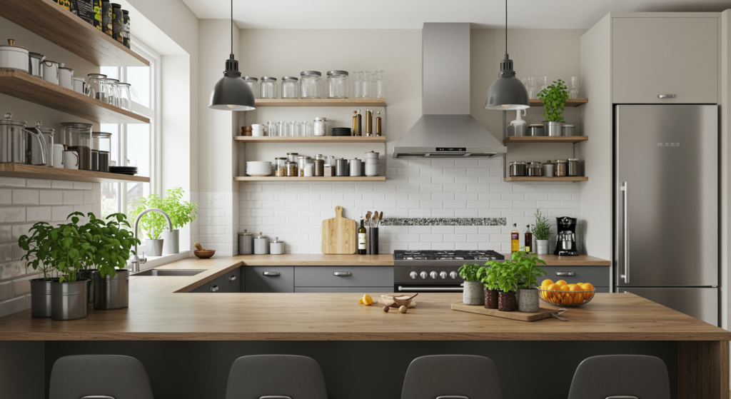 Home Dry Kitchen, home kitchen, kitchen planning, kitchen space planning, kitchen tips, kitchen aesthetics, kitchen outlook, home kitchen planning, home kitchen organisation