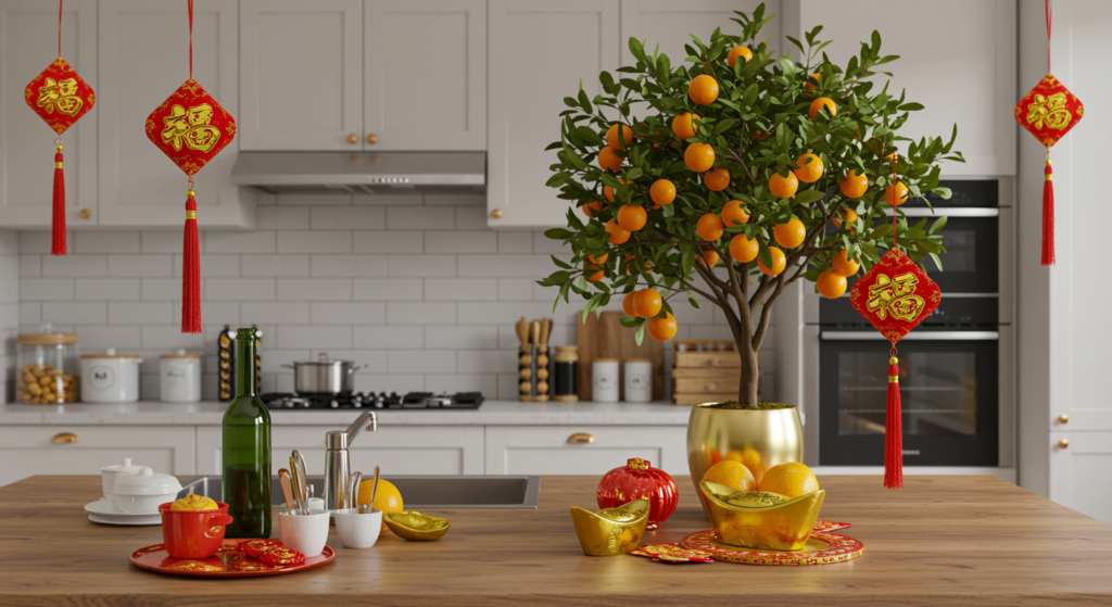 Spick And Span Kitchen, kitchen decor, Chinese New Year decor, kitchen planning, clean kitchen tips, cleaning kitchen for CNY, quick clean for festive season, home decor for CNY