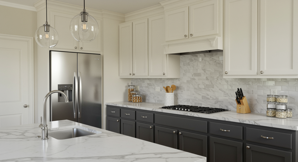 The Zero Stress Kitchen, Kitchen Space, Kitchen Planning, Kitchen Design, A Neat Kitchen, Waterproof Kitchen Surfaces, Kitchen Countertops, Kitchen Countertop Choices