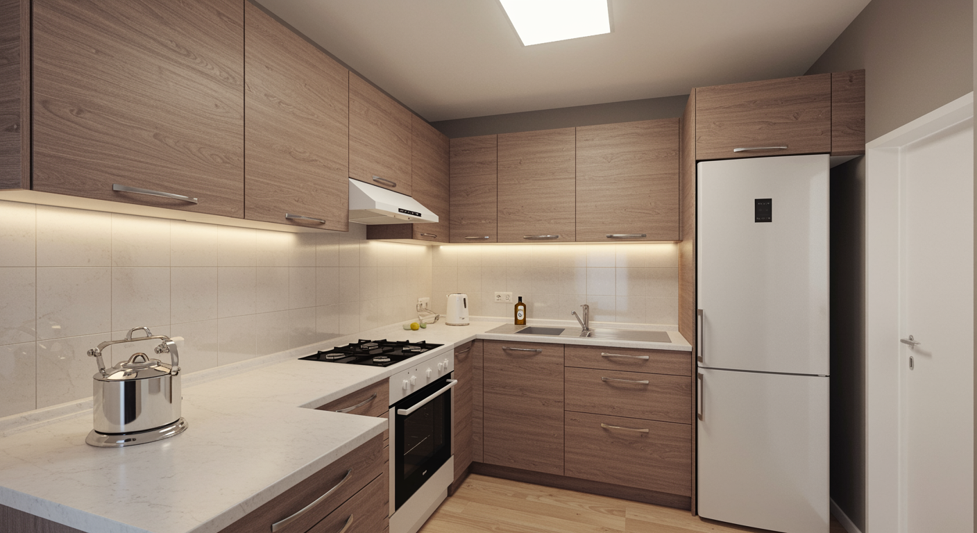 Wood Cabinet Johor Kitchen Of Peace, Home Kitchen Design, Tips For Kitchen Design, Planning A Kitchen, Home Kitchen Planning Tips, Thinking Of Kitchen Tips, A Peaceful Looking Kitchen, A Peace Inducing Kitchen