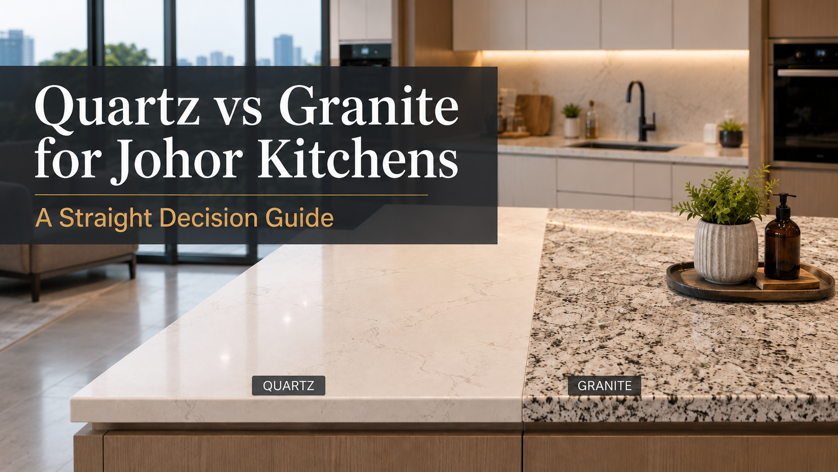 Wood Cabinet Johor Quartz Vs Granite